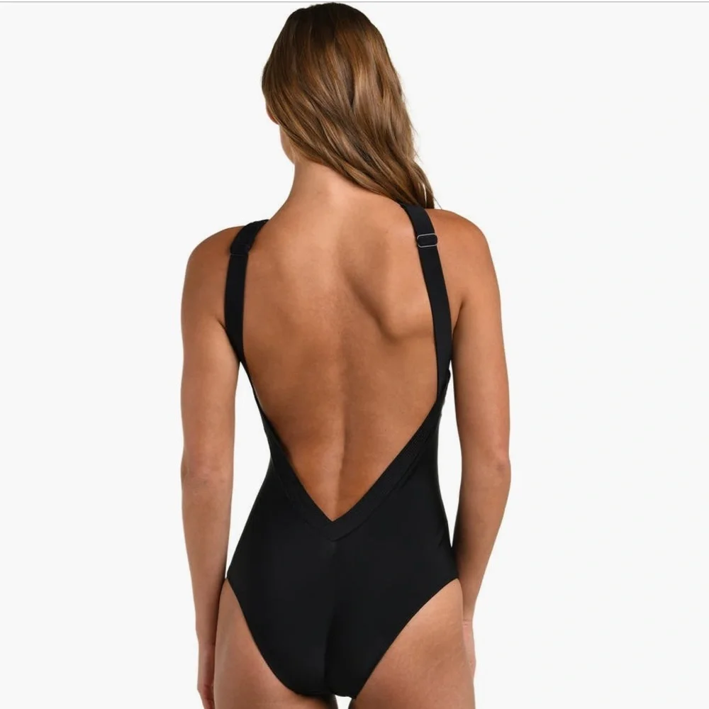 L'AGENCE Gabrielle Halter One-Piece Swimsuit